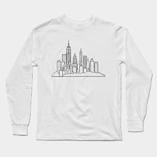 nyc doodle art 2024 pt8 Long Sleeve T-Shirt